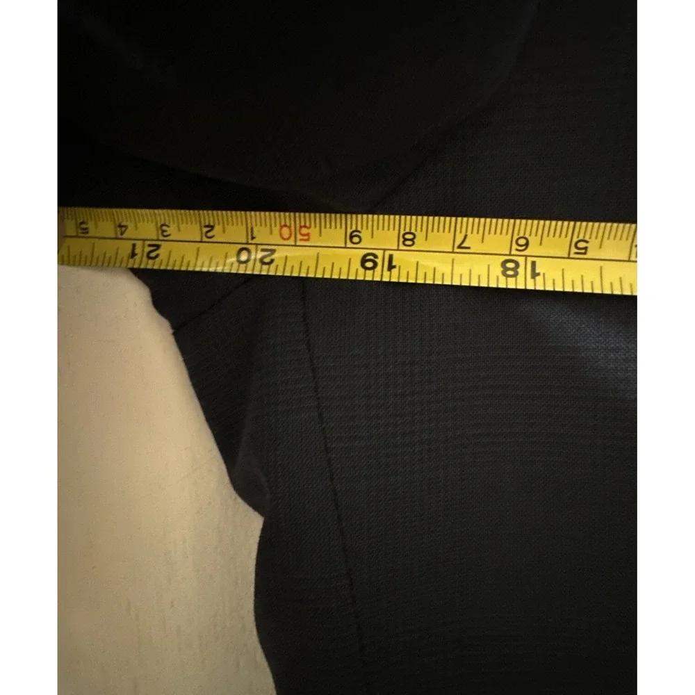 Vtg Bill Blass Wool Sports Coat Black Label  Kaufmann's Jacket Navy Men's 43 R